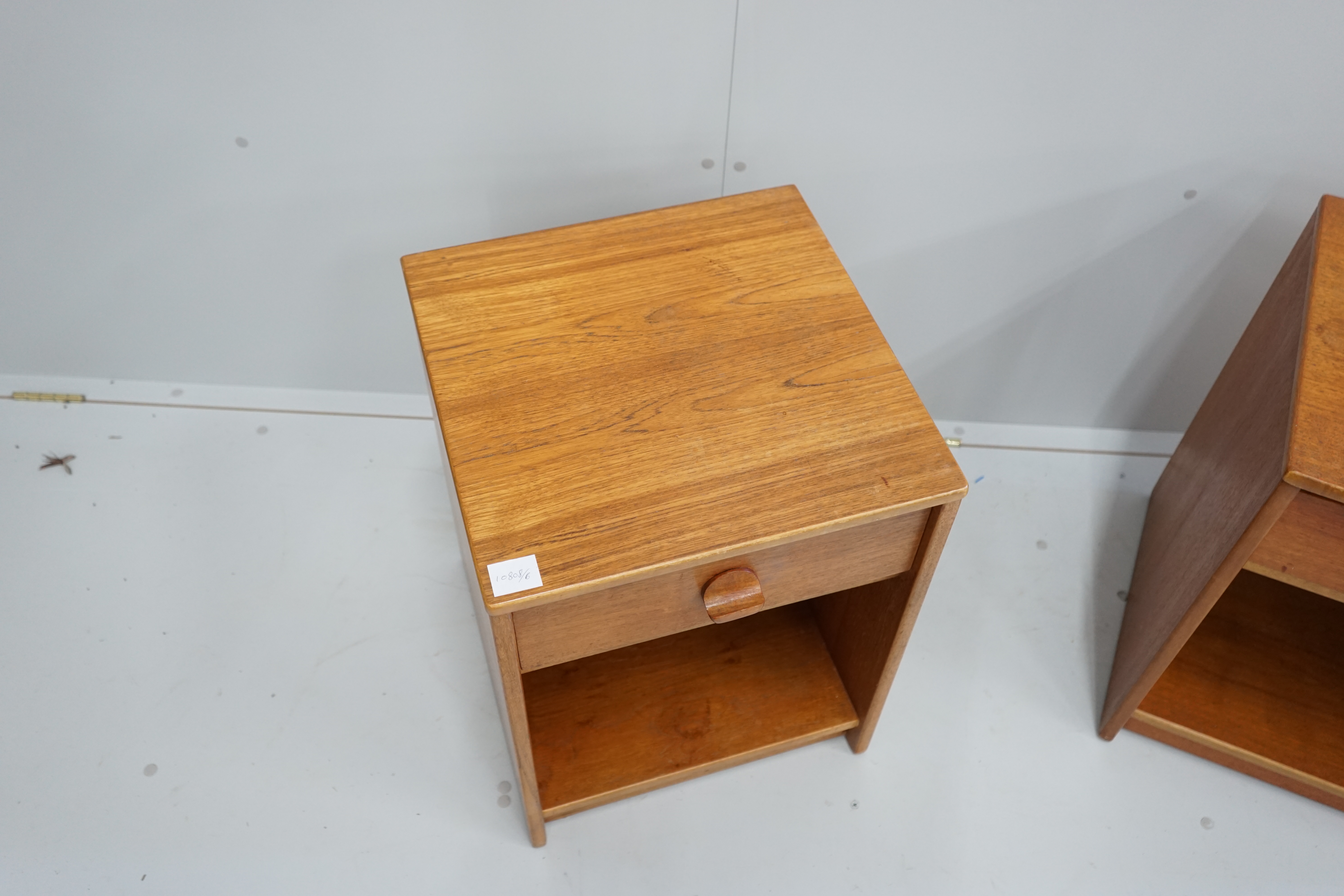 Ron Carter for Stag Furniture - A pair of 'Cantata' teak bedside tables, width 44cm, depth 44cm, height 57cm